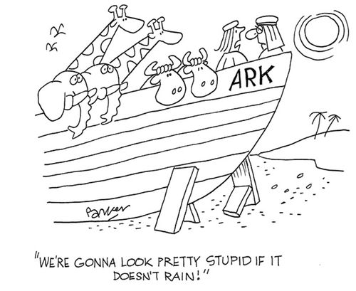 'We're gonna look pretty stupid if it doesn't rain!'