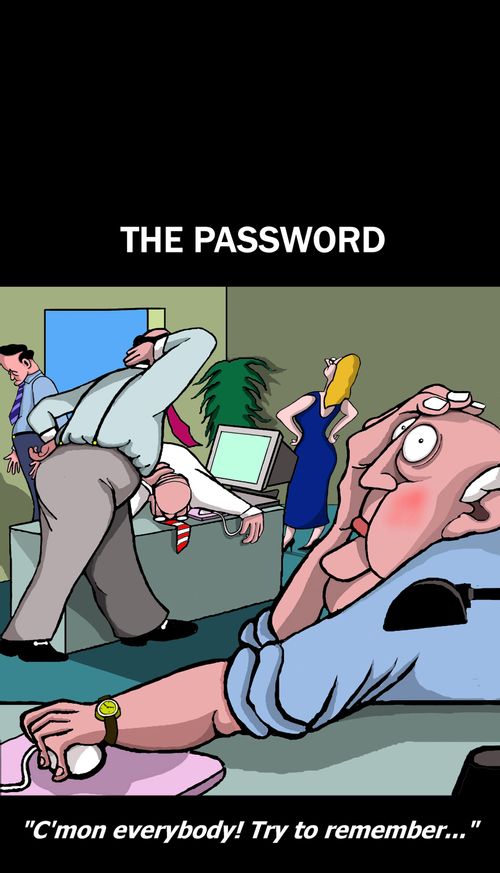The password: "C'mon everybody try to remember!"