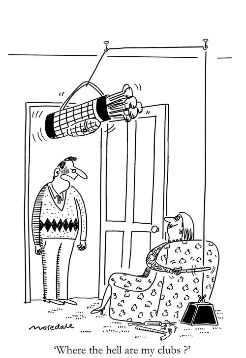 'Where the hell are my clubs ?'