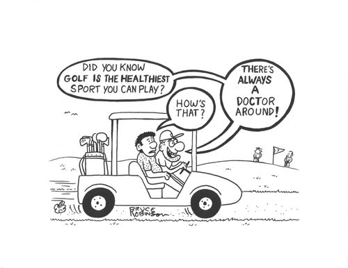 'Did you know golf is the healthiest sport you can play?'