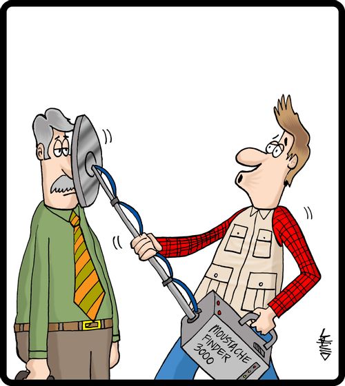 Moustache finder 3000.