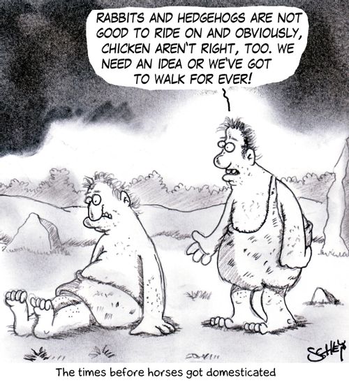 The times before horses got domesticated.