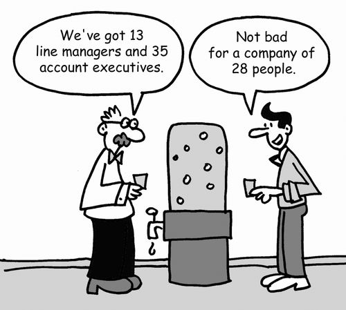 'We've got got 13 line managers and 35 account executives.'