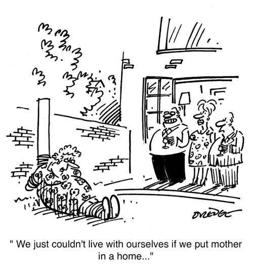 'We just couldn't live with ourselves if we put mother in a home...'
