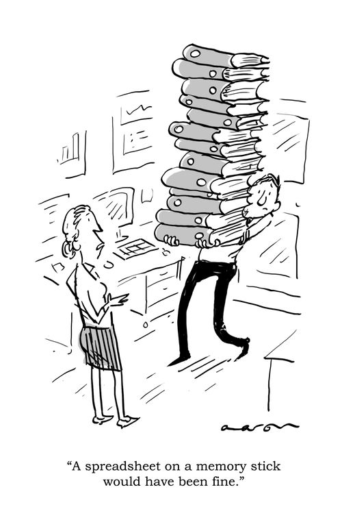 'A spreadsheet on a memory stick would have been fine.'