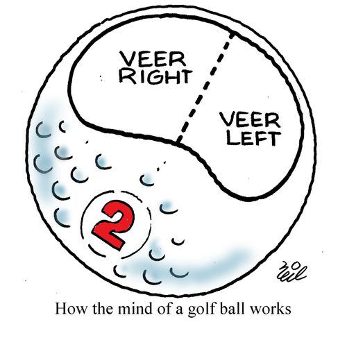 How the mind of a golf ball works.