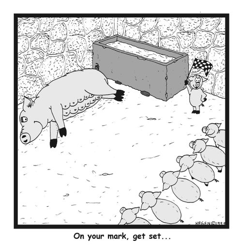 On your mark, get set....