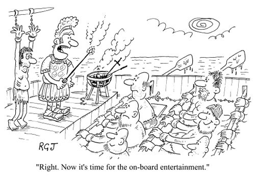 Now its time for the on-board entertainment.