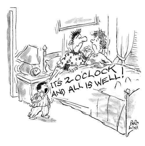 'It's two o'clock and all is well!'