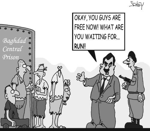Okay, you guys are free now! What are you waiting for... run!!