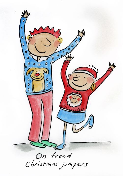 On trend Christmas jumpers
