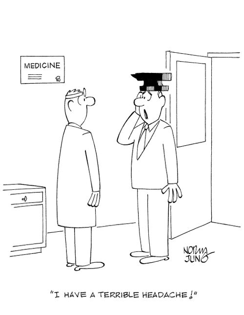 'I have a terrible headache!'