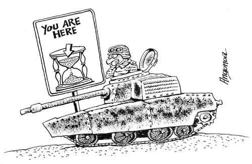 Time running out for a soldier.