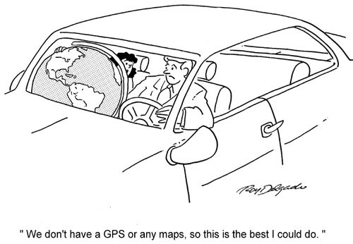 'We don't have a GPS or any maps, so this is the best I could do.'