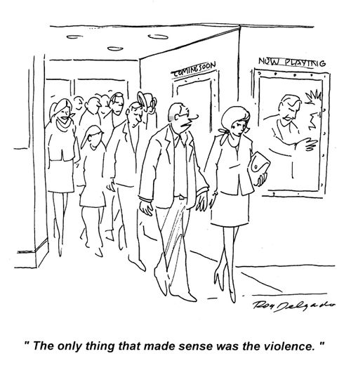 'The only thing that made sense was the violence.'