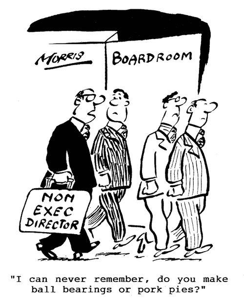'I can never remember, do you make ball bearings or pork pies?'  