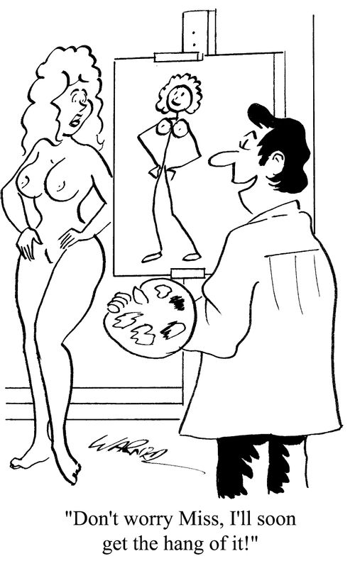 "Don't worry, Miss. I'll soon get the hang of it."