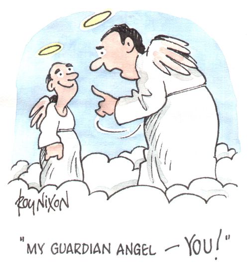 "My guardian angel - you!"