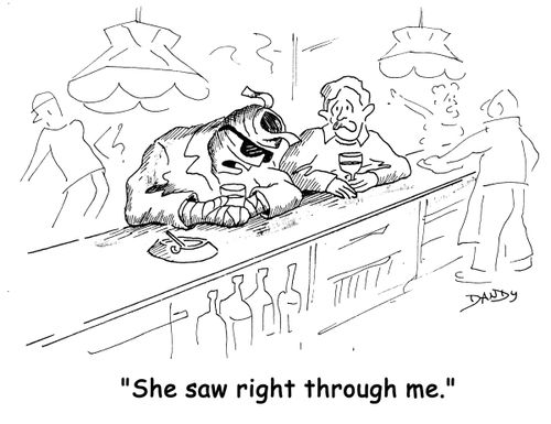 'She saw right through me.'