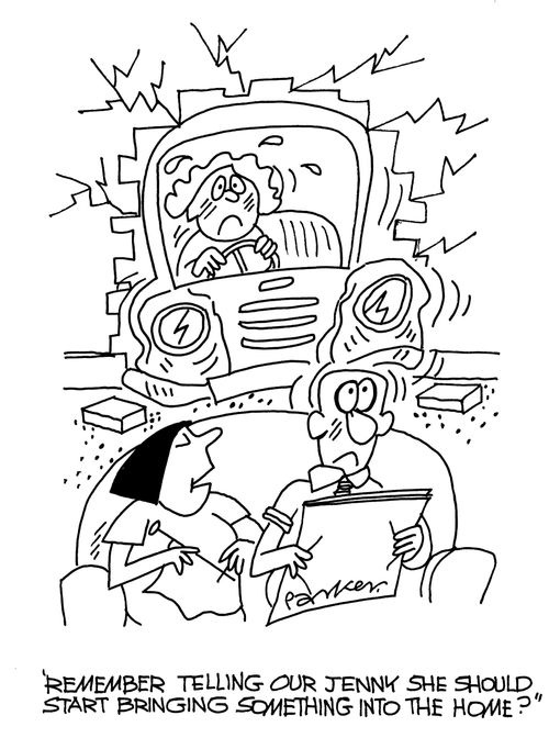 'Remember telling our Jenny she should start bringing something into the home?'