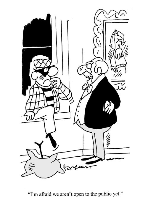 'I'm afraid we aren't open to the public yet.'