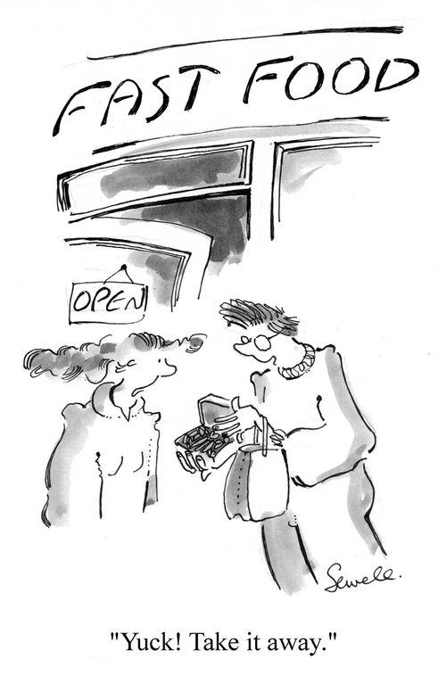 'Yuck! Take it away.'