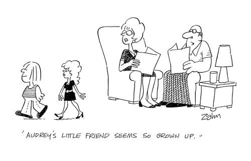 'Audrey's little friend seems so grown up.'