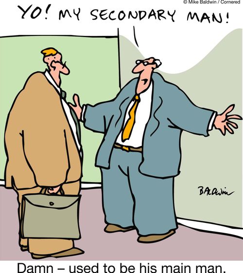 'Yo, my secondary man!'   Damn ??" used to be his main man.