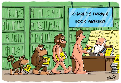 Charles Darwin Book Signing.