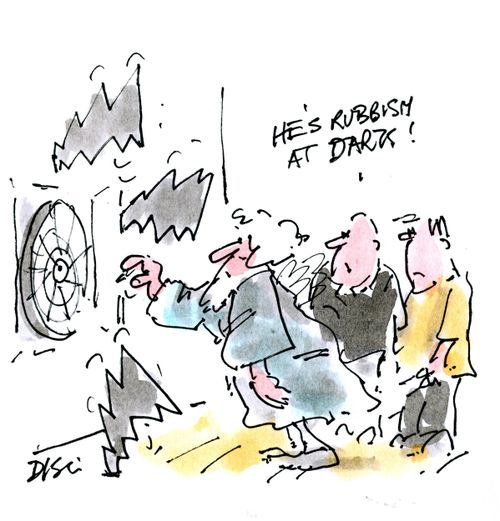 'He's rubbish at darts!'