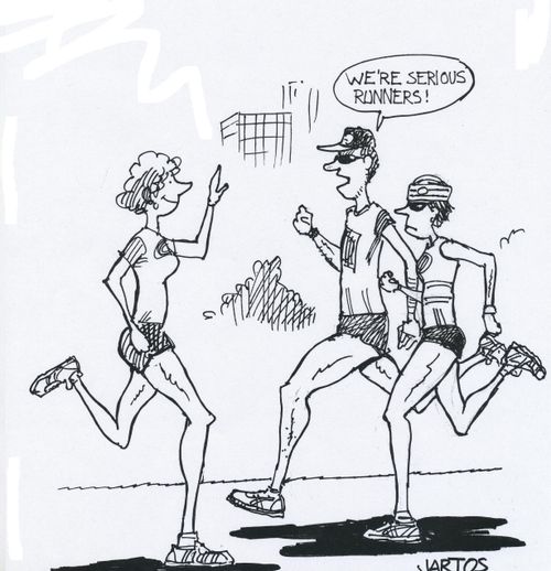 'We're serious runners.'