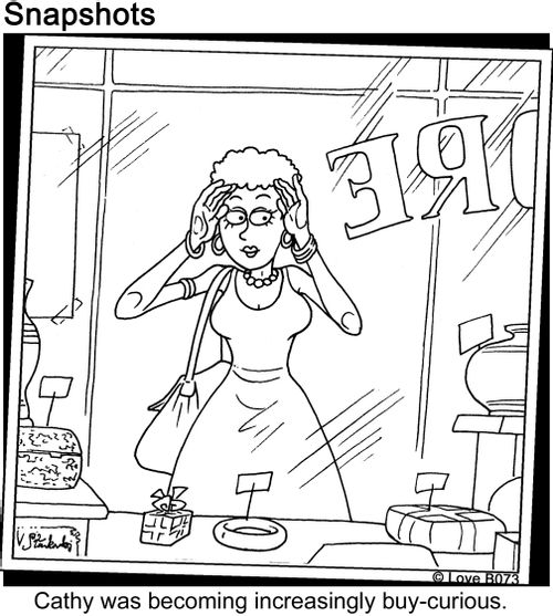 Cathy Is Buy-Curious.