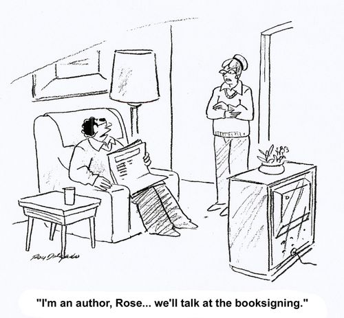 'I'm an author, Rose... we'll talk at the book signing.'