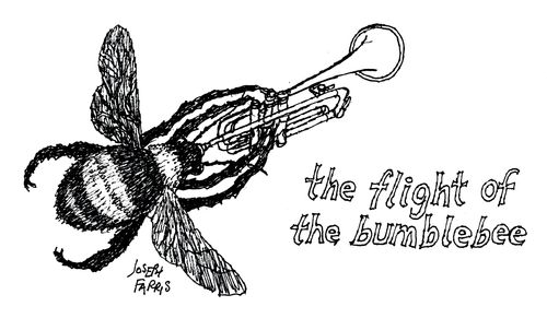 The flight of the bumblebee.