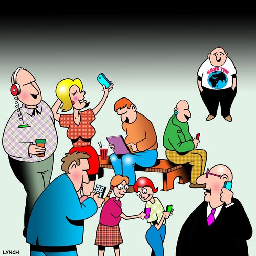 The Self-Absorption of the modern world.