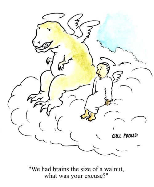 'We had brains the size of a walnut, what was your excuse?'