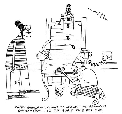 'Every generation has to shock the previous generation... so I've built this for dad.'