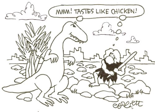 'Mmmm!  Tastes like chicken!'