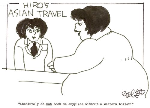 Asian Travel: 'Absolutely do NOT book anyplace without a western toilet!'