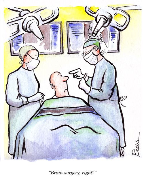 'Brain surgery, right?'