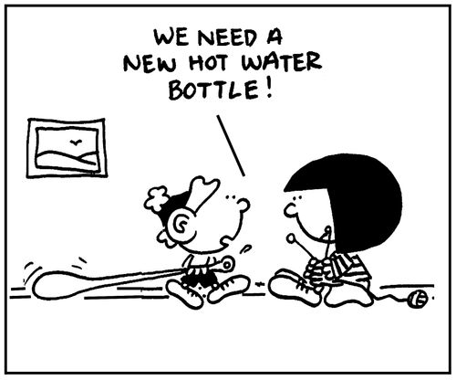 'We need a new hot water bottle.'