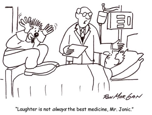 'Laughter is not always the best medicine, Mr. Jonic.'