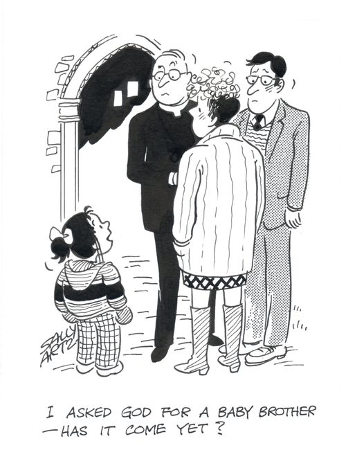 'I asked God for a baby brother - has it come yet?'
