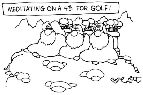 Meditating on a 4th for golf!