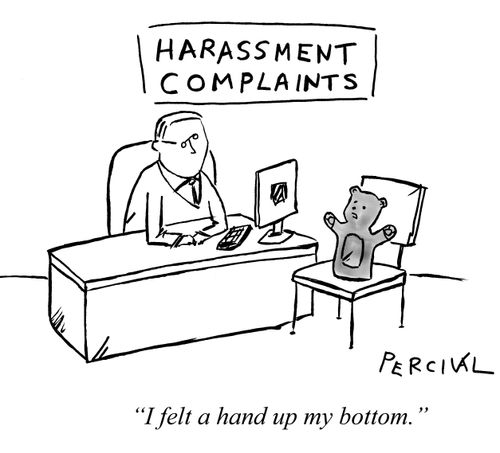 'I felt a hand up my bottom.'