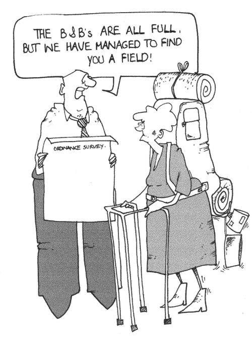The B&B's are all full, but we have managed to find you a field!