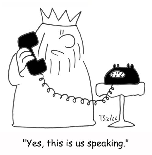 'Yes, this is us speaking.'