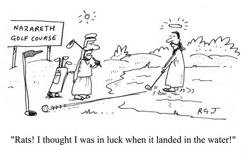 'Rats! I thought I was in luck when it landed in the water!'