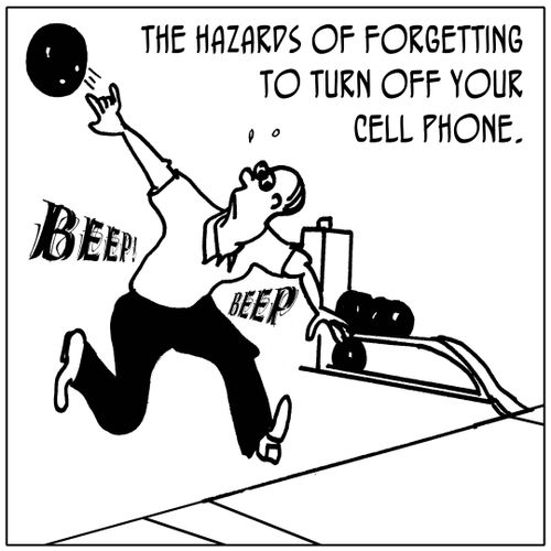 The hazards of forgetting to turn off your cell phone,