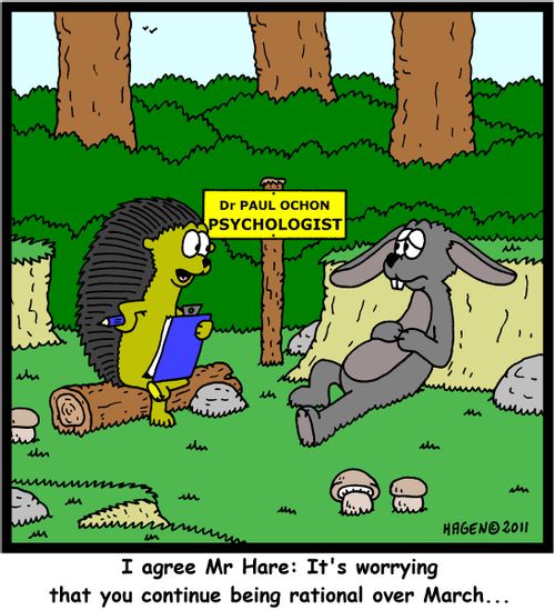 'I agree Mr Hare: It's worrying that you continue being rational over March...'